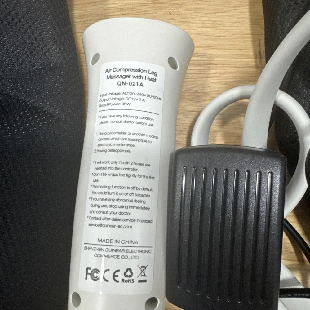 QUINEAR Leg Massager with‎ Heat and Compression Sequential Compression Device
